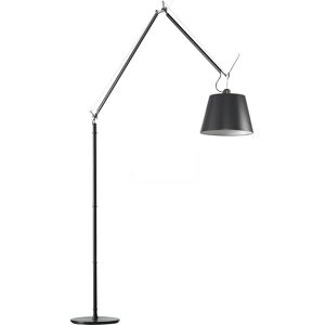 ARTEMIDE lampadaire TOLOMEO MEGA Ø 32 cm (Dimmer diffuseur en tissu noir et structure noire - Aluminium, acier)