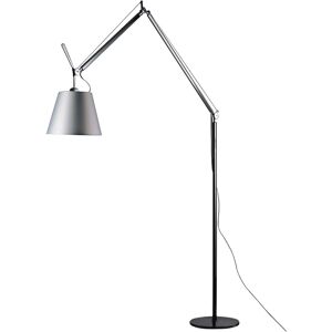 ARTEMIDE lampadaire TOLOMEO MEGA LED Ø 36 cm (Diffuseur en satin et structure noire - Aluminium, acier avec variateur sur la tete)