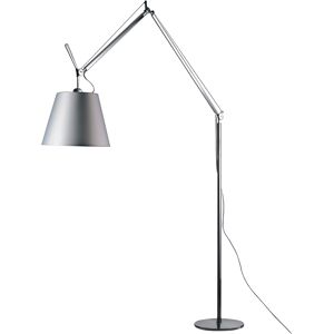 ARTEMIDE lampadaire TOLOMEO MEGA LED Ø 42 cm (Diffuseur en satin et structure aluminium - Aluminium, acier avec variateur sur le cable)