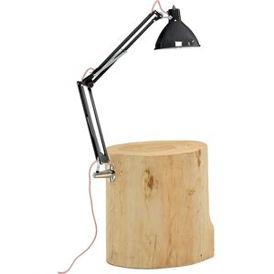 MOGG table basse avec lampe PIANTAMA (Diam. 20/29x100H cm - bois massif et Aluminium)