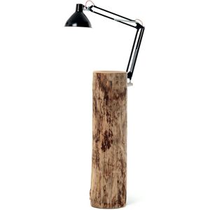 MOGG table basse avec lampe PIANTAMA (Diam. 35/43x50H cm - bois massif et Aluminium)