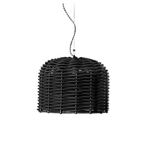 GERVASONI lampe a suspension SWEET 96 (Noir mat - PVC croise)