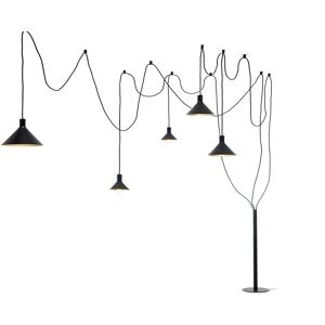 MOGG lampadaire CERBERINA (Avec 5 abat-jour - Metal)