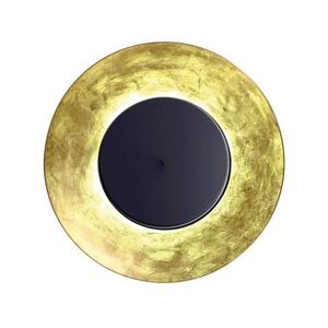 FONTANA ARTE lampe murale applique LUNAIRE LED (Reflecteur en feuille d'or et disque avant noir - Metal)