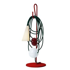 FOSCARINI lampe de table FILO (Ruby Jaypure - Porcellaine, verre souffle et metal verni)