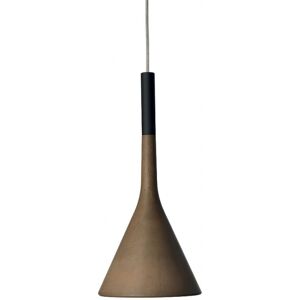 FOSCARINI lampe a suspension APLOMB a LED (Marron - ciment et Aluminium)