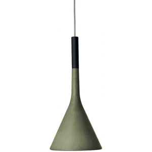 FOSCARINI lampe a suspension APLOMB a LED (Vert - ciment et Aluminium)