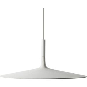 FOSCARINI lampe a suspension APLOMB LARGE a LED (Blanc - ciment et Aluminium)