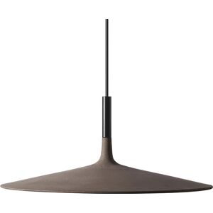 FOSCARINI lampe a suspension APLOMB LARGE a LED (Marron - ciment et Aluminium)