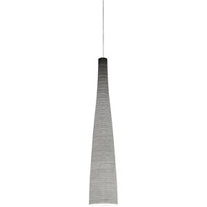 FOSCARINI lampe a suspension TITE 1 (Noir - tissu de verre, fibre de carbone et metal nickele)