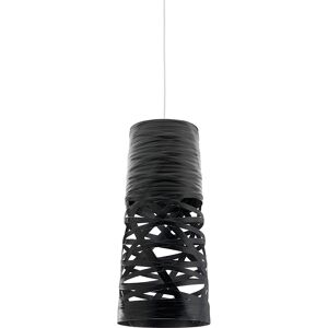 FOSCARINI lampe a suspension TRESS MINI (Noir - fibre de verre, metal chrome)