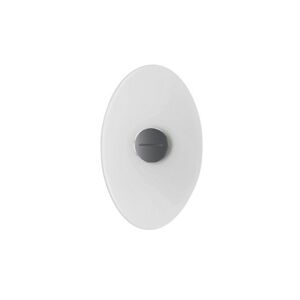 FOSCARINI lampe murale applique BIT (Bit 2 blanc - verre serigrafie et metal verni)