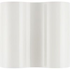 FOSCARINI lampe murale applique DOUBLE (Blanc - Verre souffle et metal verni)