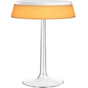 FLOS lampe de table BON JOUR (blanc opaque avec couronne en tissu Soft - PMMA)