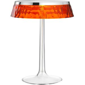 FLOS lampe de table BON JOUR (Chrome avec couronne ambre - PMMA)