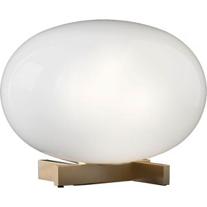 OLUCE lampe de table ALBA (Laiton satine - verre soufle)