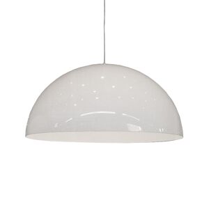 OLUCE lampe a suspension SONORA 493 (Blanc opaque - metal et PMMA)