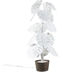 ARTI E MESTIERI lampadaire MONSTERA GRANDE (blanc, vase bronze - Metal verni)