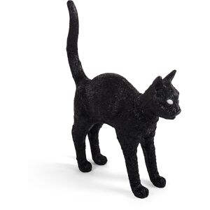 SELETTI lampe de table chat CAT LAMP JOBBY (Black - Resine)