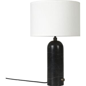 GUBI lampe de table GRAVITY SMALL (Noir - Marbre et Tissu blanc)