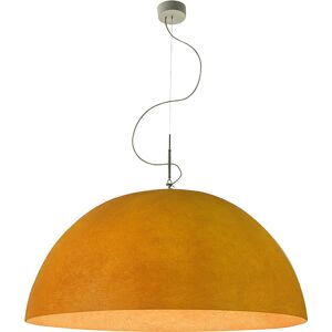 IN-ES.ARTDESIGN lampe a suspenson MEZZA LUNA 2 NEBULITE (Orange - Laprene, acier et Nebulite)