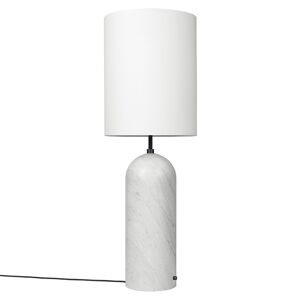 GUBI lampadaire GRAVITY XL HIGH (Blanc - Marbre et Tissu blanc)