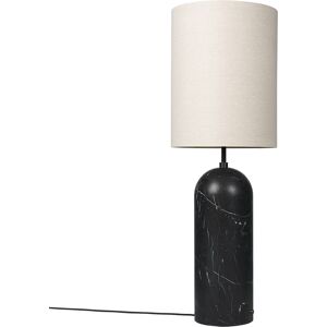 GUBI lampadaire GRAVITY XL HIGH (Noir - Marbre et Tissu Canvas)