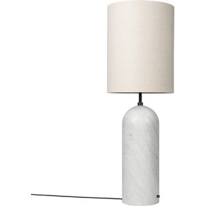 GUBI lampadaire GRAVITY XL HIGH (Blanc - Marbre et Tissu Canvas)