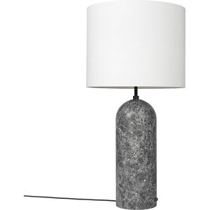 GUBI lampadaire GRAVITY XL LOW (Gris - Marbre et Tissu blanc)