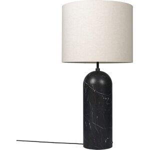 GUBI lampadaire GRAVITY XL LOW (Noir - Marbre et Tissu Canvas)