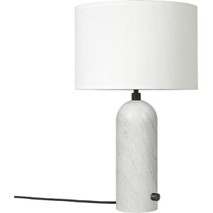 GUBI lampe de table GRAVITY SMALL (Blanc - Marbre et Tissu blanc)