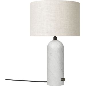 GUBI lampe de table GRAVITY SMALL (Blanc - Marbre et Tissu Canvas)