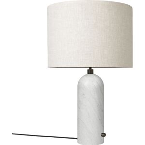 GUBI lampe de table GRAVITY LARGE (Blanc - Marbre et Tissu Canvas)