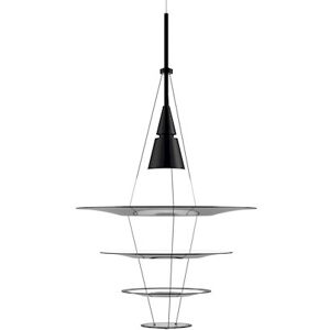 LOUIS POULSEN lampe a suspension ENIGMA (Ø 425 mm - Aluminium verni noir)