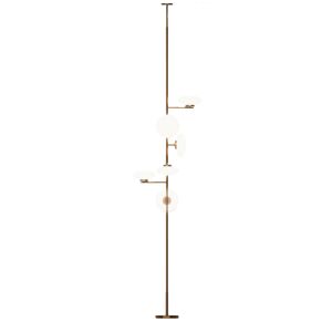 PENTA LIGHT lampadaire MAMì SMALL (2700K, bronze brosse - Metal et verre depoli blanc)