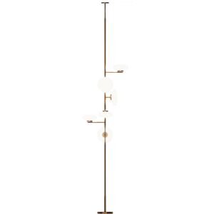 PENTA LIGHT lampadaire MAMì EXTRA SMALL (3000K, bronze brosse - Metal et verre depoli blanc)