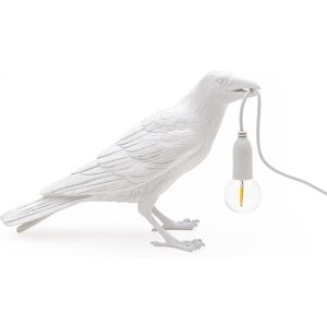 SELETTI lampe de table BIRD LAMP WAITING a LED (Blanc - Resine)