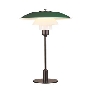 LOUIS POULSEN lampe de table PH 3 1/2 - 2 1/2 (Vert - Verre opalin soufle et metal)