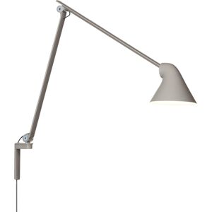 LOUIS POULSEN lampe murale applique NJP avec bras long (Gris clair 2700K - Aluminium)