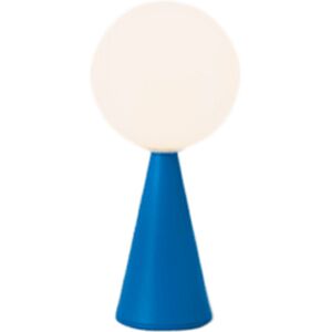 FONTANA ARTE lampe de table BILIA MINI LED (Bleu - Verre souffle satine et metallo)