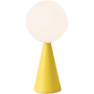 FONTANA ARTE lampe de table BILIA MINI LED (Jaune - Verre souffle satine et metallo)