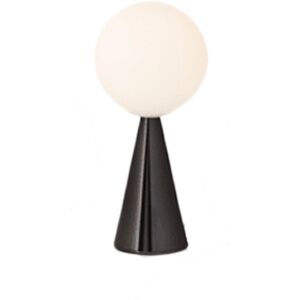 FONTANA ARTE lampe de table BILIA MINI LED (Noir brillant - Verre souffle satine et metallo)