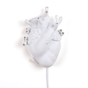 SELETTI lampe murale applique HEART LAMP (Blanc - Porcelaine)