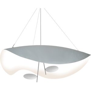 CATELLANI & SMITH lampe a suspension LEDERAM MANTA S2 (Blanc / tiges satine / disques blancs - Metal)