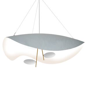 CATELLANI & SMITH lampe a suspension LEDERAM MANTA S2 (Blanc / tiges or / disques blancs - Metal)
