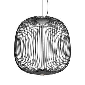 FOSCARINI lampe a suspension SPOKES 2 LED (ON/OFF / Graphite - Acier et aluminium vernis)