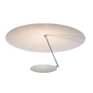 CATELLANI & SMITH lampe de plafond LEDERAM C150 (Blanc / tige satine / disque blanc - Metal)