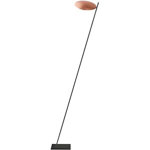 CATELLANI & SMITH lampadaire LEDERAM F0 (Tige noire / disque cuivre - Metal)