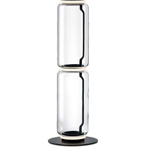 FLOS lampadaire NOCTAMBULE (2 High Cylinders - Verre souffle / Aluminium moule sous pression noir)