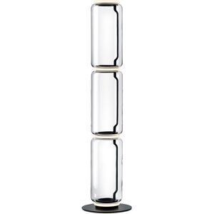 FLOS lampadaire NOCTAMBULE (3 High Cylinders - Verre souffle / Aluminium moule sous pression noir)